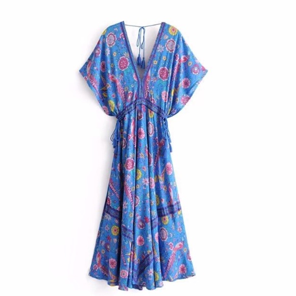 Love Bird Half Moon Gown In Blue - Picture 6 of 8